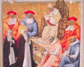 乔瓦尼迪保罗 - St. Catherine before the Pope at Avignon